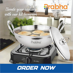 Magnum Capsule Bottom Hammered Kadhai With Lid