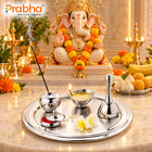 Premium Stainless Steel Divinity Puja Thali Set – For Home & Office Temple