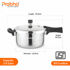 Triply Whizz Pressure Cooker Hammered