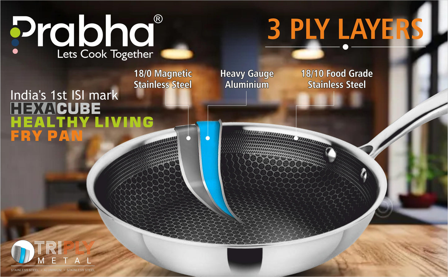 Triply Hexa Cube Frypan With Lid