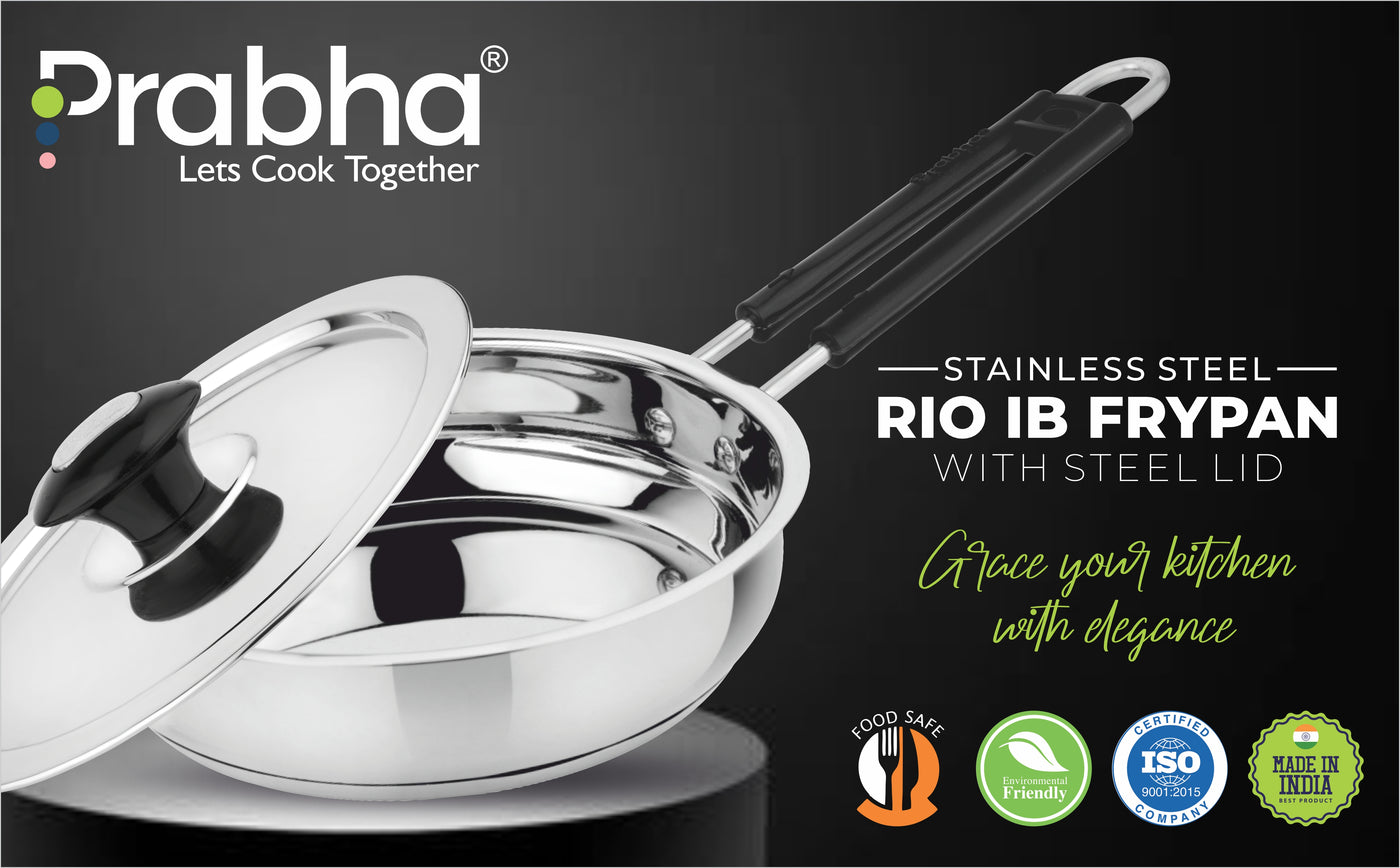 Rio IB Frypan With Lid Induction Friendly
