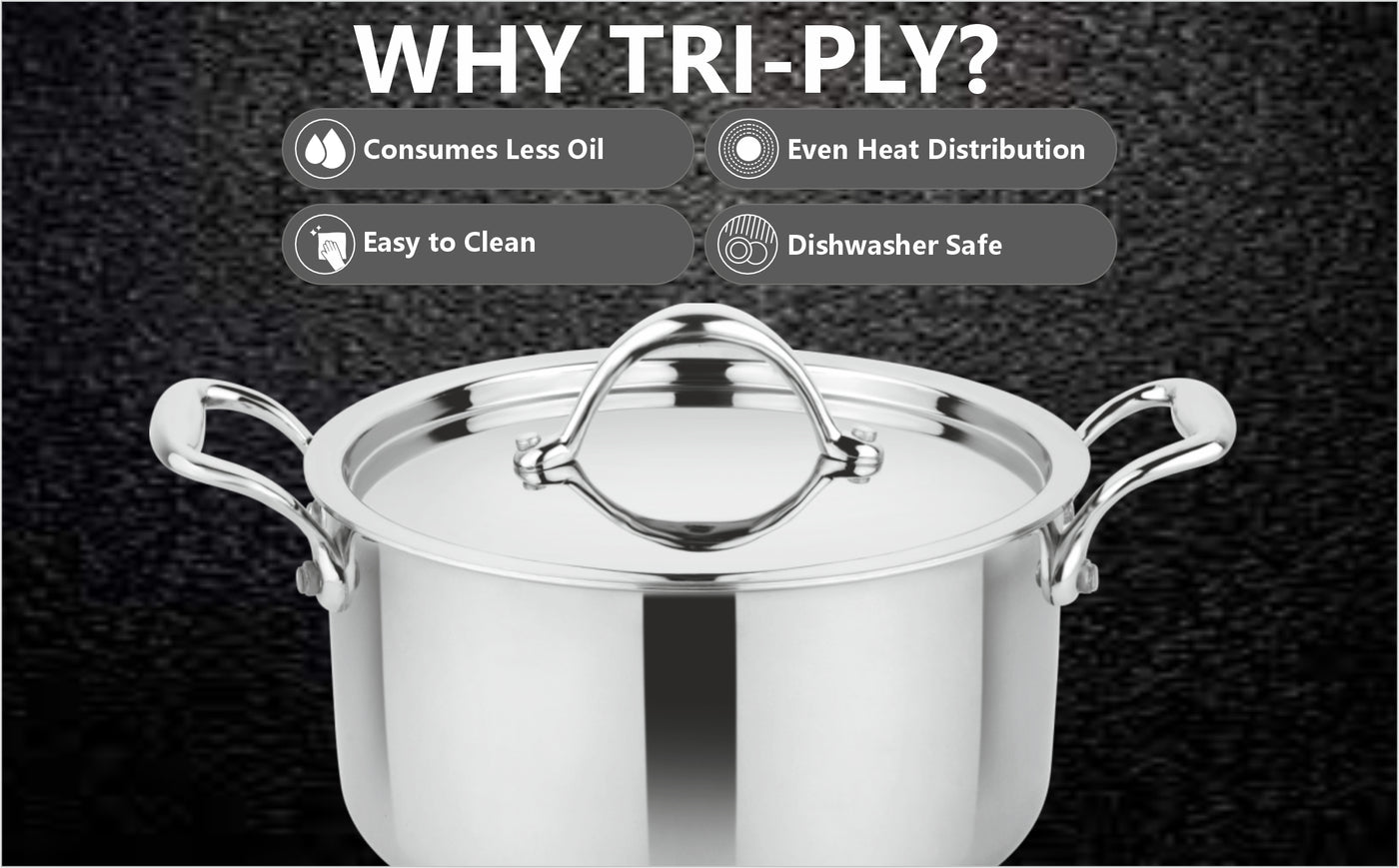 Prima Triply Casserole With Lid