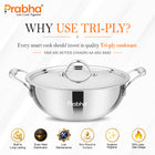 Prima Triply Deep Kadhai With Lid
