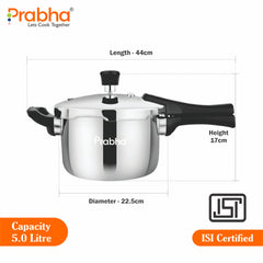Triply Hexa Cube Stick Resistant Pressure Cooker with Honeycomb Surface