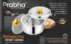 Annapurna Casserole Plain With Steel & Glass Lid