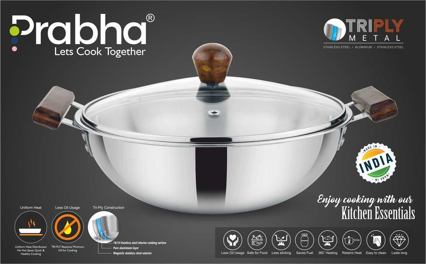 Prochef Kadhai With Lid
