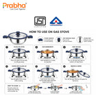 Omega Tri-Ply Extra Deep Frying Kadhai with Glass Lid | Premium Stainless Steel Oil Drainer Design