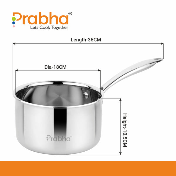 Prima Triply Saucepan Without Lid