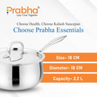 Prima Triply Kalash Saucepan With Lid