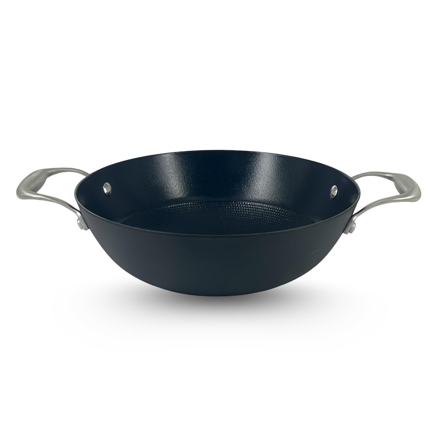 Black Eisen Cast Iron Kadhai With Steel Handel