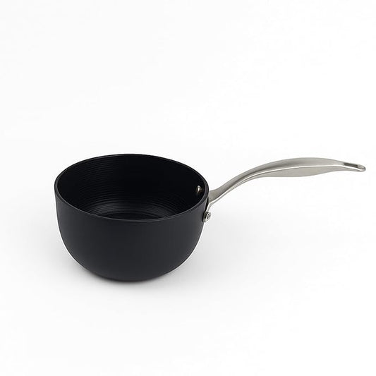 Black Eisen Cast Iron  Saucepan With Steel Handel