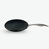 Black Eisen Cast Iron Roti Tawa With Steel Handel