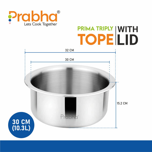Prima Triply Tope With Lid