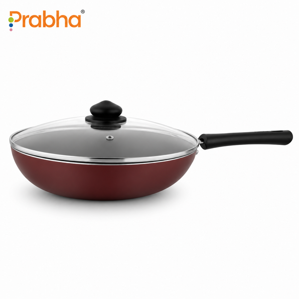 Astrid Nonstick Deep Frypan With Glass Lid