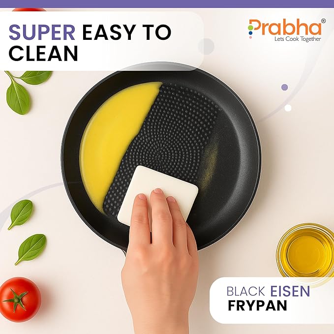 Black Eisen Cast Iron Frypan With Steel Handel