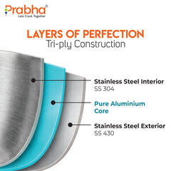 Prochef Curve Triply Pressure Cooker Hammered