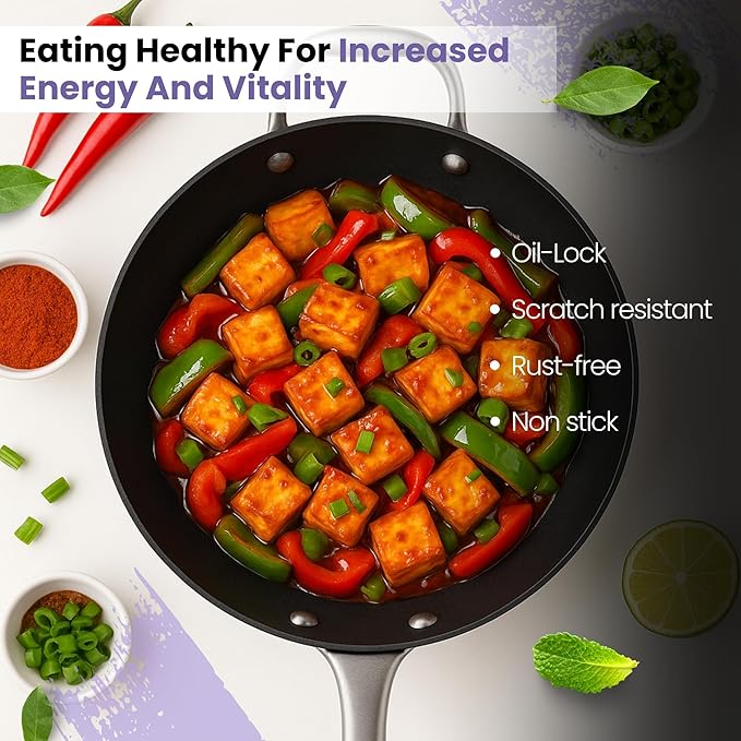 Black Eisen Cast Iron  Wok With Steel Handel