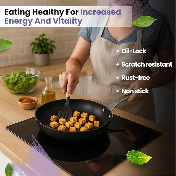Black Eisen Cast Iron Frypan With Steel Handel