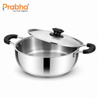 Rio IB Kadhai with Steel Lid Induction Friendly Cookpot