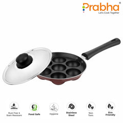 Astrid Nonstick Appapatrum With Steel Lid