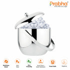 Stainless Steel Apple Ice Bucket with Lid - 1.5 litre