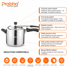 ARIA S.S. IB PRESSURE COOKER HAMMERED