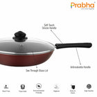 Astrid Nonstick Deep Frypan With Glass Lid