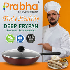 Astrid Nonstick Deep Frypan With Glass Lid