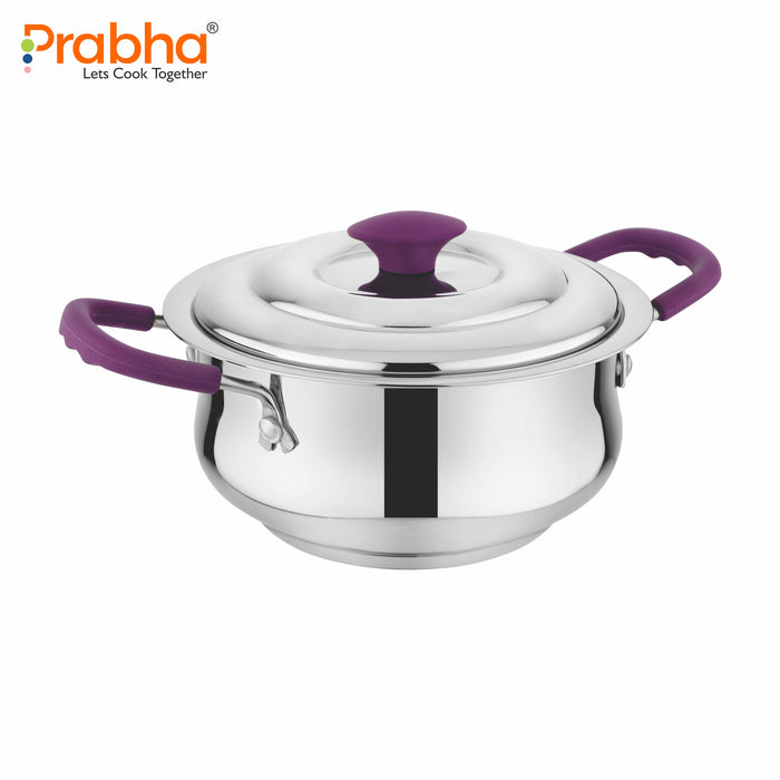 Stainless Steel Induction Base Alfa Plus Handi With Steel Lid - Best for Home & Kitchen