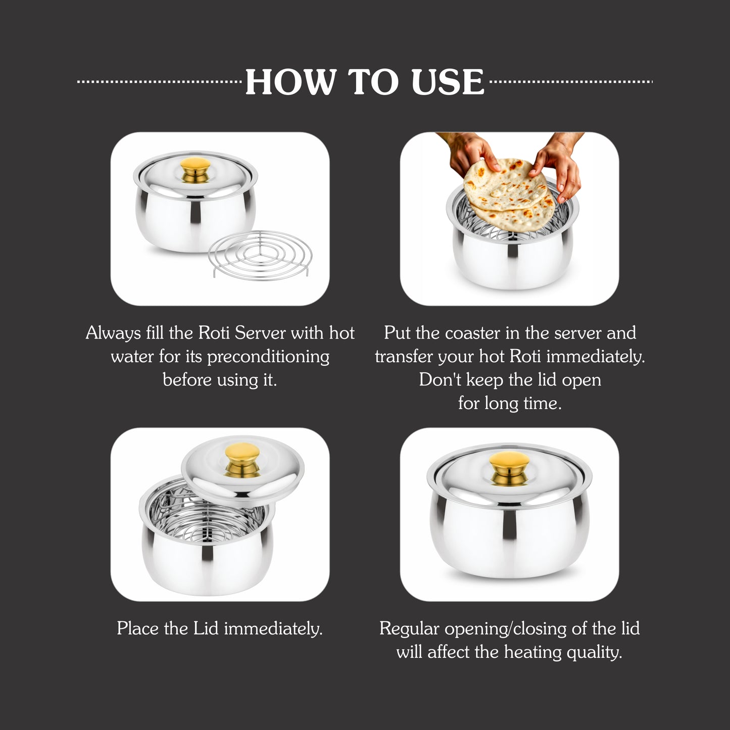 Annapurna Casserole Belly With Steel & Glass Lid