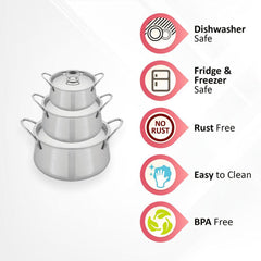 Apple Handi Plain With Steel Lid Set