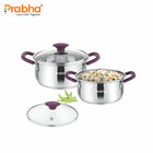 Apple Handi With Glass Lid - 2 Pcs Set