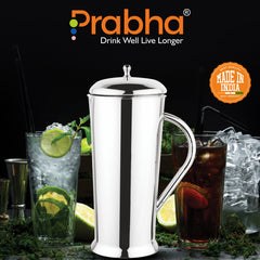 Stainless Steel Apple Water Jug - 1700ml Capacity, Ideal for Home & Kitchen - Prabha