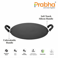 Non-Stick Round Astrid Pathiri Tawa With Bakelite Handles