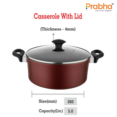 Astrid Nonstick Casserole With Glass Lid