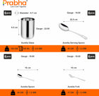 Prabha Aurelia 50 Pcs Stainless Steel Dinner Set | Complete Dining Set for 6 People
