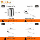Prabha Aurelia 50 Pcs Stainless Steel Dinner Set | Complete Dining Set for 6 People