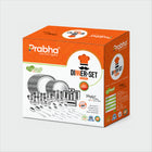 Prabha Aurelia 50 Pcs Stainless Steel Dinner Set | Complete Dining Set for 6 People