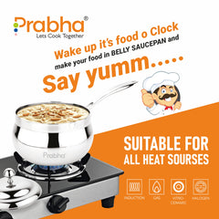 Triply Belly Saucepan With Lid