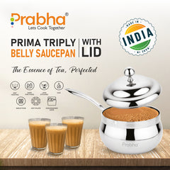 Triply Belly Saucepan With Lid