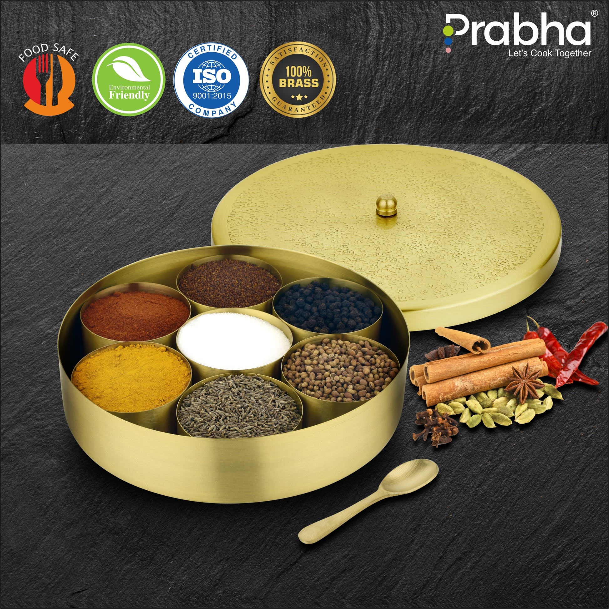 Brass Spice Box