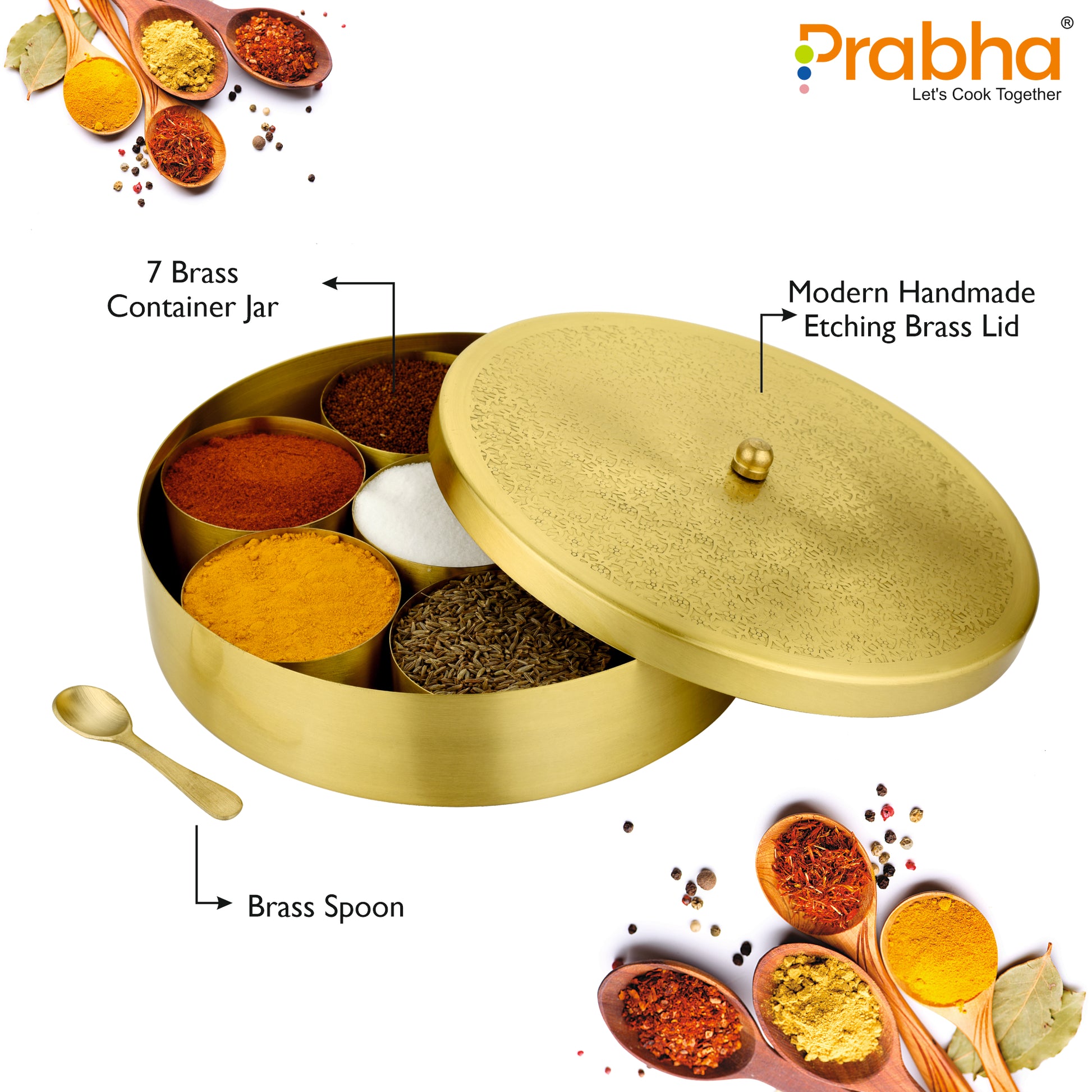 Brass Spice Box