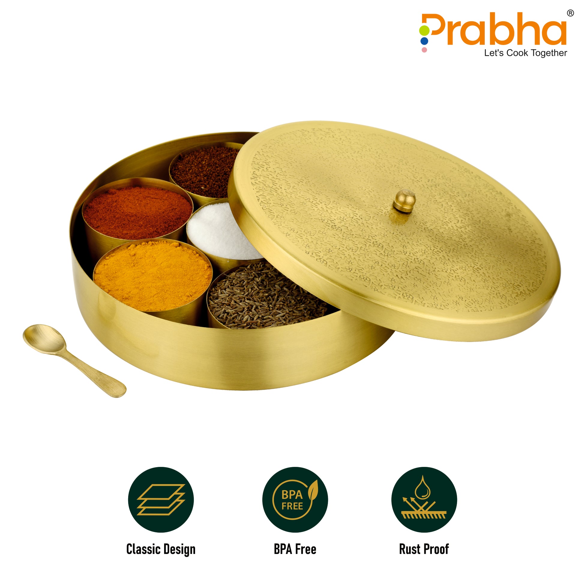 Brass Spice Box