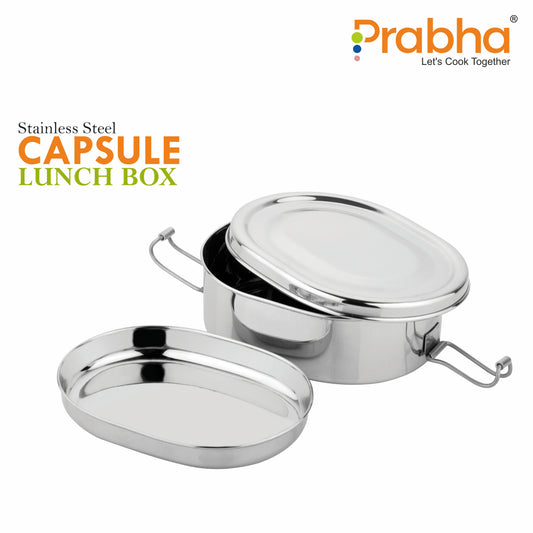 Stainless Steel Capsule Food Pack Lunch Box