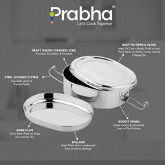 Stainless Steel Capsule Food Pack Lunch Box