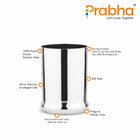 Stainless Steel CBR Glass | Unbreakable Water Drinking Glasses Set Of 6 Pieces - Prabha