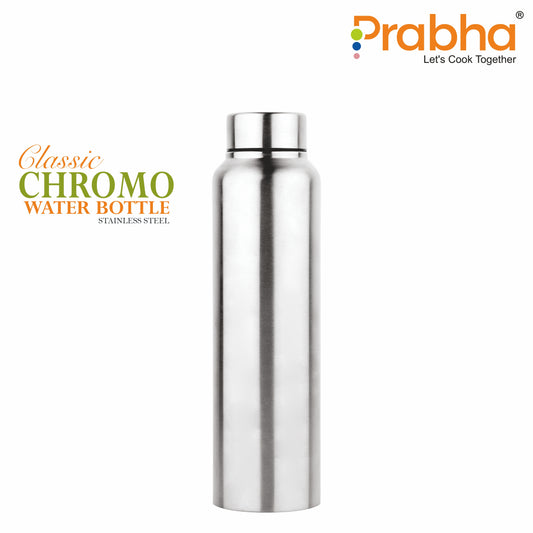 Stainless Steel Classic Chromo Water Bottle - Prabha