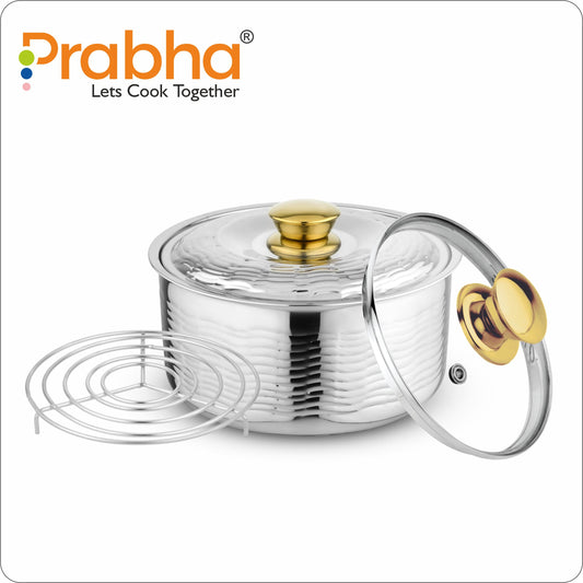 Craft Queen Casserole With Steel & Glass Lid