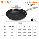 Black Eisen Cast Iron Frypan With Steel Handel