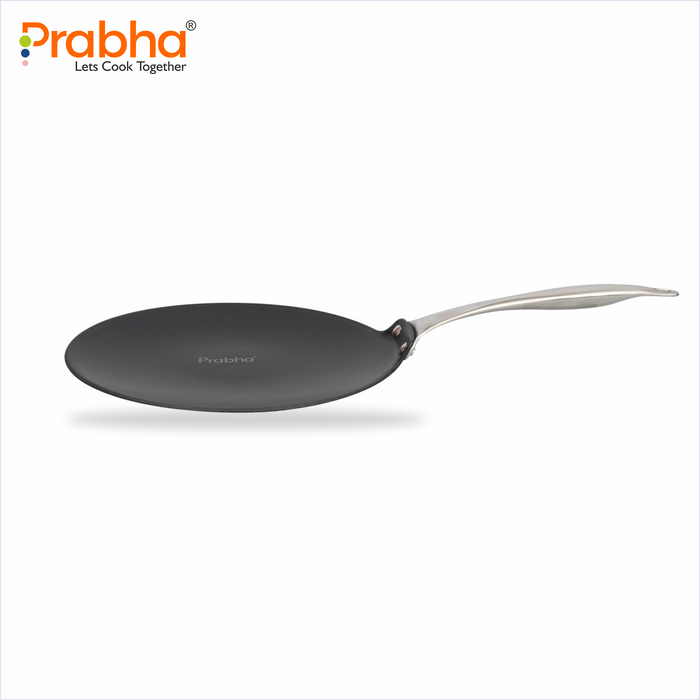 Black Eisen Cast Iron Roti Tawa With Steel Handel